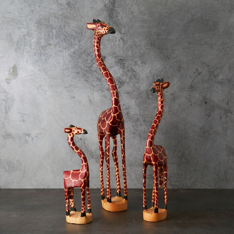 Kamba Giraffe Wood Carvings
